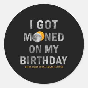 On My Birthday I Was Completely Dreaming Classic Round Sticker