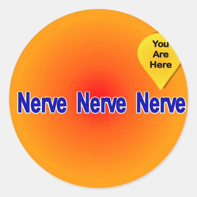 On My Last Nerve Classic Round Sticker (Front)