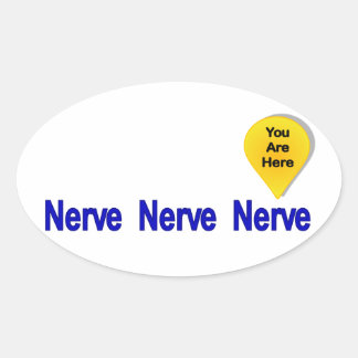 On My Last Nerve Oval Sticker