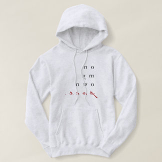 on my own pace! motivational reverse typography hoodie
