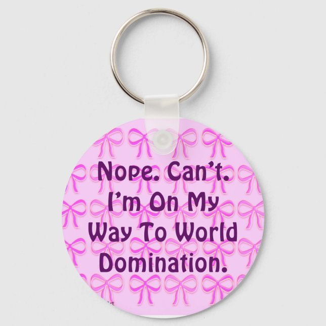 On My Way Button Keychain (Front)