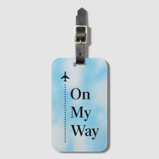 On My Way Luggage Tag