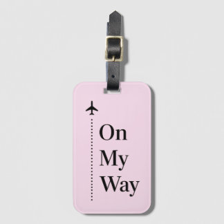 On My Way Luggage Tag