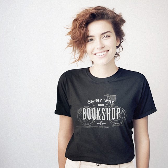 On My Way to Bookshop Happy Reader T-Shirt (On My Way to Bookshop Happy Reader T-Shirt)