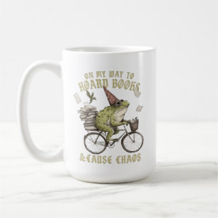 On My Way to Hoard Books And Cause Chaos Wizard Coffee Mug