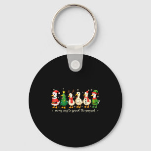 On My Way To Spread The Gospel Funny Goose Christi Key Ring