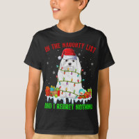 On Naughty List & I Regret Nothing Xmas Maltese Do