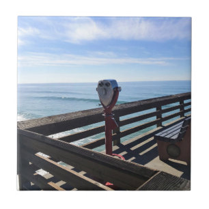 On Newport Pier, Newport Beach, California Tile