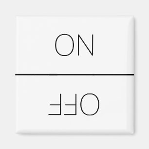 ON OFF black white Clean Dirty Dishwasher Laundry Magnet