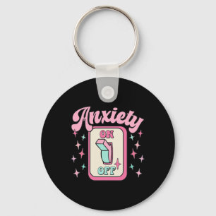 On Off Switch Fun Mental Health Awareness Retro  Key Ring