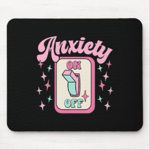 On Off Switch Fun Mental Health Awareness Retro Mouse Mat