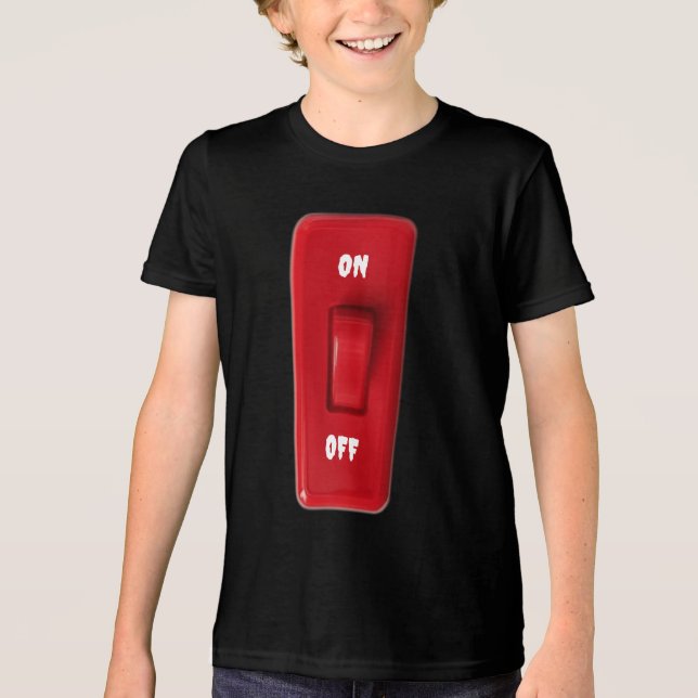 ON OFF SWITCH Tri-Blend SHIRT (Front)