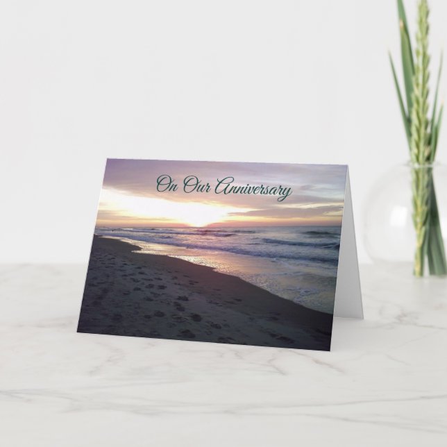 ON OUR ANNIVERSARY LOVE "YOU"/ ONLY YOU SUNSET CARD (Front)