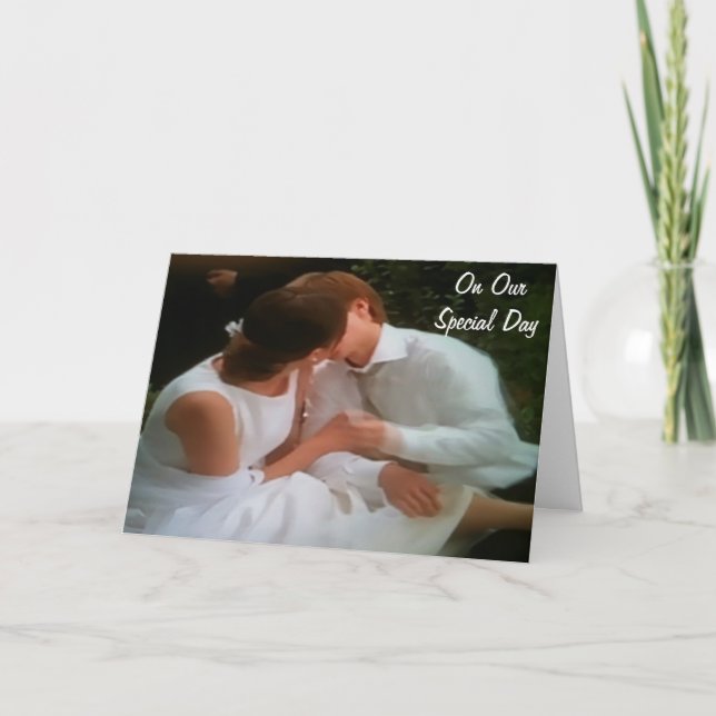 ON OUR SPECIAL DAY-MEMORIES AND LOVE HOLIDAY CARD (Front)
