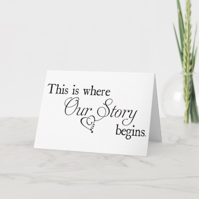 *ON OUR WEDDING DAY** TO BRIDE OR TO GROOM CARD (Front)