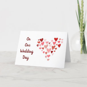 ON **OUR WEDDING DAY** WITH LOVE HOLIDAY CARD