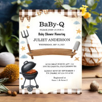 On Plaid Babyq Fun Food Steak Beef Bbq Baby Shower