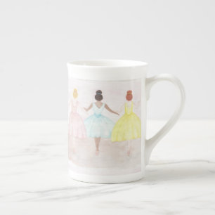 On Point Ballet Dancers Bone China Mug