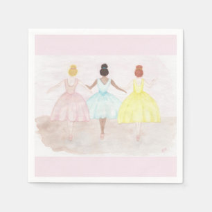 On Point Ballet Dancers Napkin