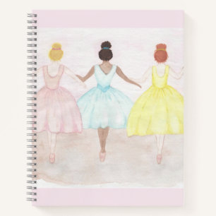 On Point Ballet Dancers Notebook