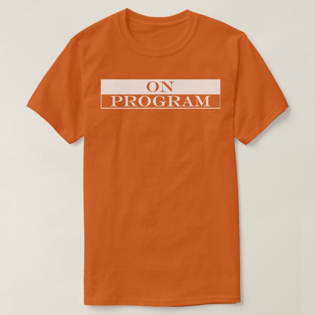 on program T-Shirt (Design Front)