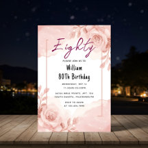 On Retro Fun Adult Humour Happy Chic 80th Birthday