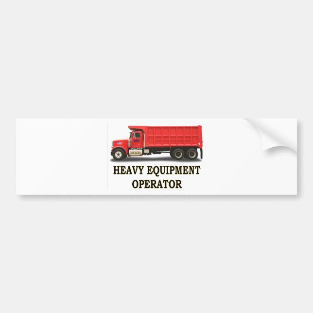 ON ROAD DUMP TRUCK BUMPER STICKER (Front)