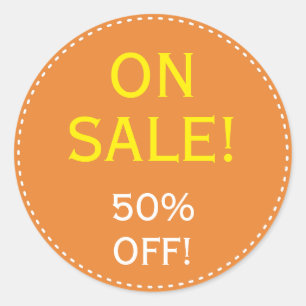 "ON SALE! 50% OFF!" Sticker
