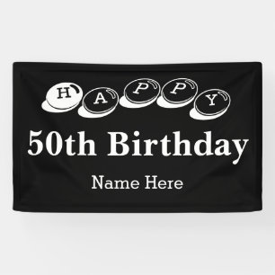 On Sale 50th Birthday Banner