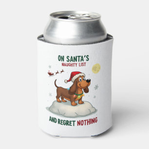 On Santa's Xmas Naughty List Regret Nothing Basset Can Cooler