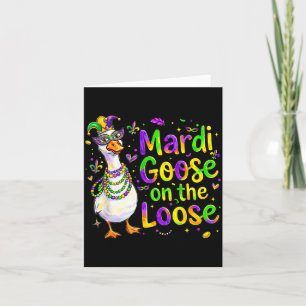 On Shirt Mardi Goose Loose Carnival Parade Card