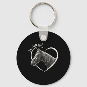On Stall Rest , Heart Equestrian Horse Stable, Key Ring