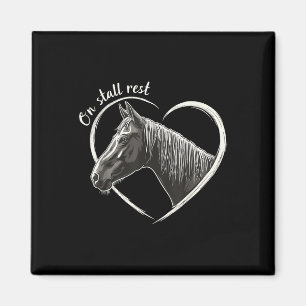 On Stall Rest , Heart Equestrian Horse Stable, Magnet
