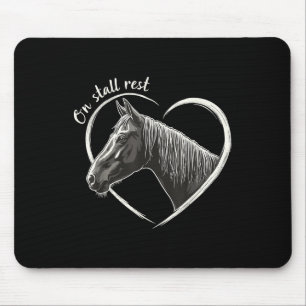 On Stall Rest , Heart Equestrian Horse Stable, Mouse Mat