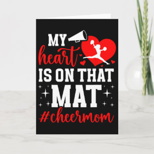 On That Mat Cheer Mum Of A Cheerleader Mother Chee Card