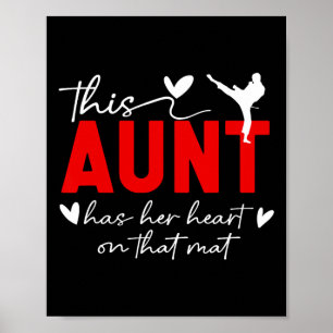 On That Mat Karate Aunt Karate Auntie Poster
