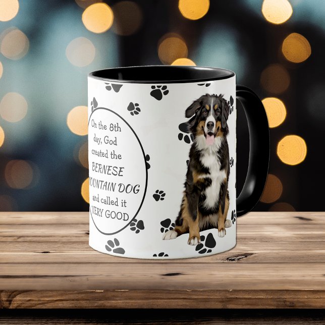 On the 8th Day God Created Bernese Mountain Dogs Mug (Creator Uploaded)