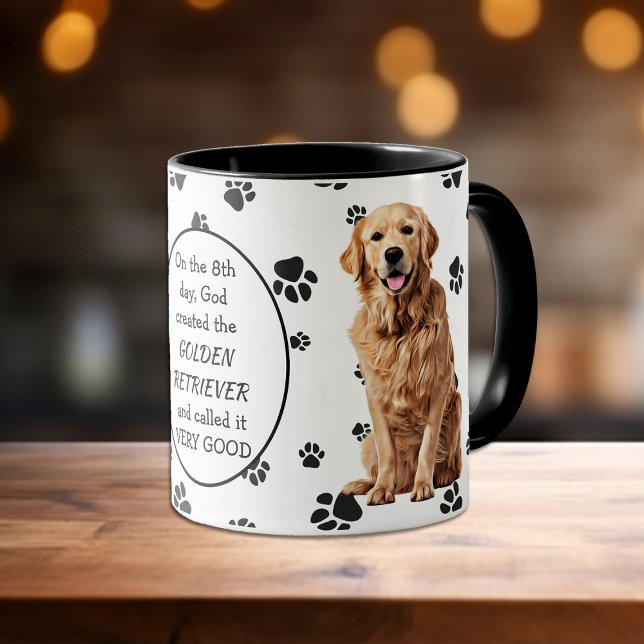 On the 8th Day God Created Golden Retrievers Mug (Creator Uploaded)