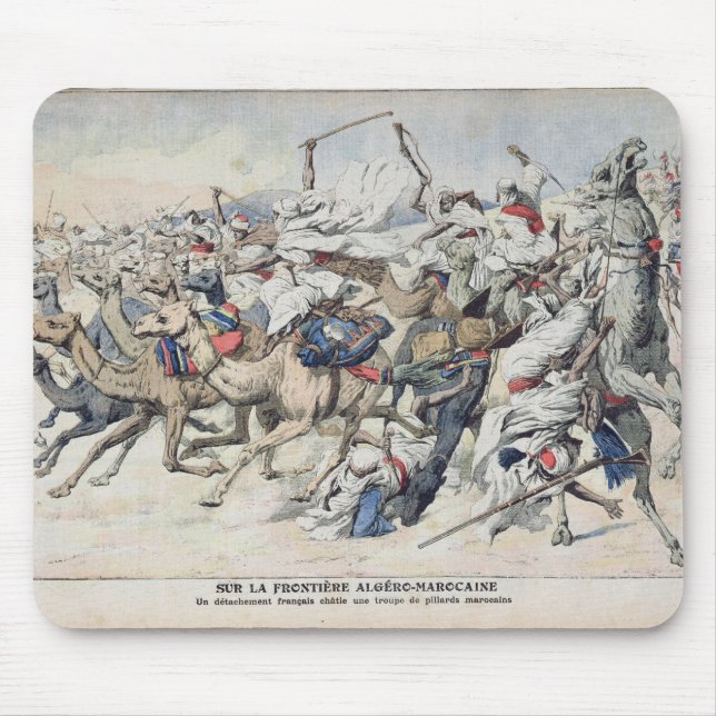 On the Algero-Moroccan Frontier, a French Mouse Mat (Front)