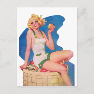 On the Apple Cart Postcard