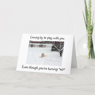 ON THE BALL EVEN AT "40" BIRTHDAY CARD