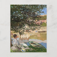 On the Bank of the Seine by Monet