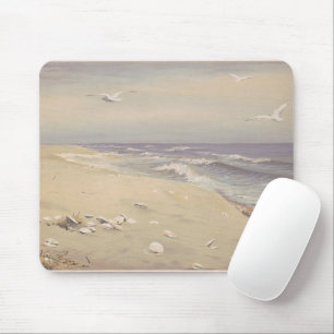 On the Beach (1879) – Vintage Coastal Art Mouse Mat