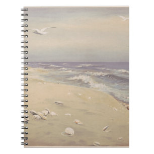 On the Beach (1879) – Vintage Coastal Art Notebook