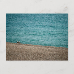 On the beach at Beer Postcard