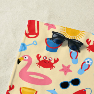 On the beach beach towel