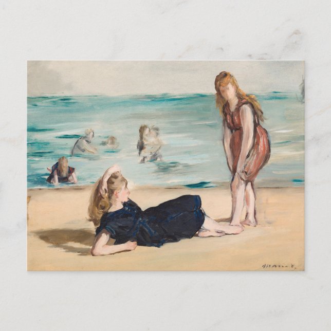 On the Beach | Édouard Manet Postcard (Front)