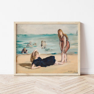 On the Beach Édouard Manet Poster
