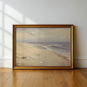On the Beach   Fidelia Bridges Poster
