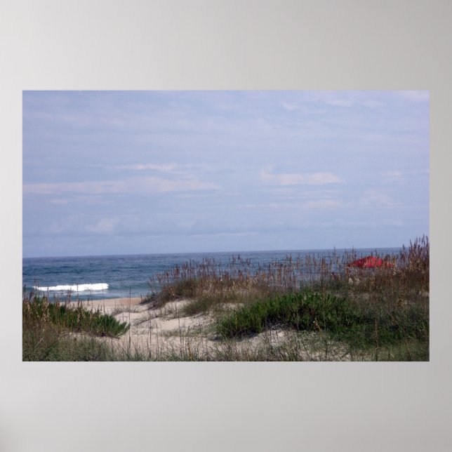 On the beach in Ocracoke Poster (Front)